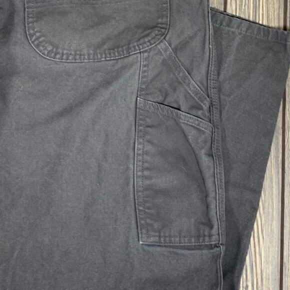 Dickies Men Carpenter Cotton Canvas Workwear Pants Gray Size 38x30 Grunge - Picture 6 of 9